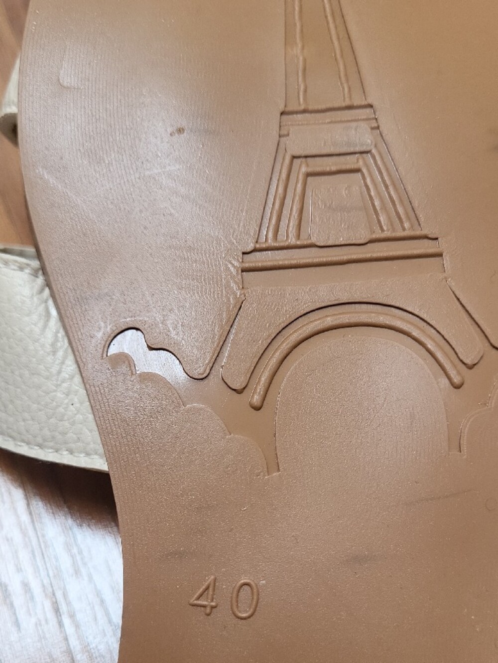 Women's Cream Slide Mules - Elegant Slip-On Sandals - Picture 4 of 5